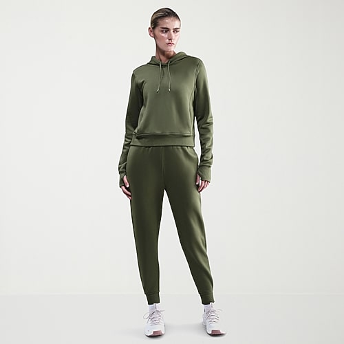 Nike Womens Long Sleeve Fleece Active Hoodie, X-large, Green