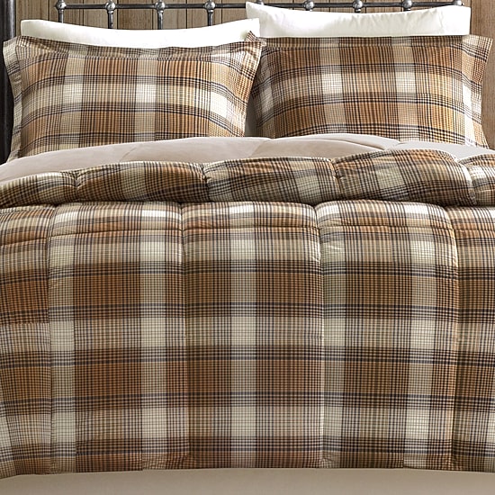 Woolrich Lumberjack Plaid Softspun Down-Alternative Comforter Set