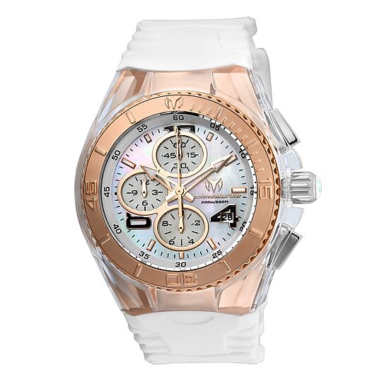 Techno Marine Womens White Strap Watch Tm-115310