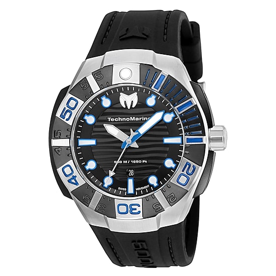 Techno Marine Mens Black Strap Watch Tm-515011
