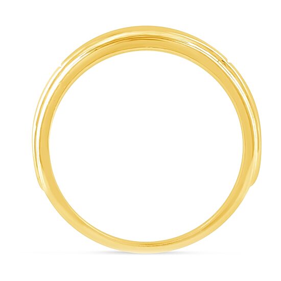 Mens 1/8 CT. T.W. Natural Diamond 10K Gold Band