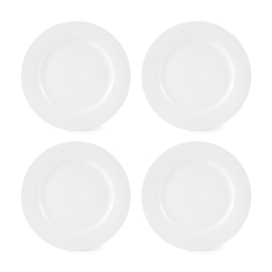 Home Expressions Porcelain Rim 4-pc. Dinner Plates