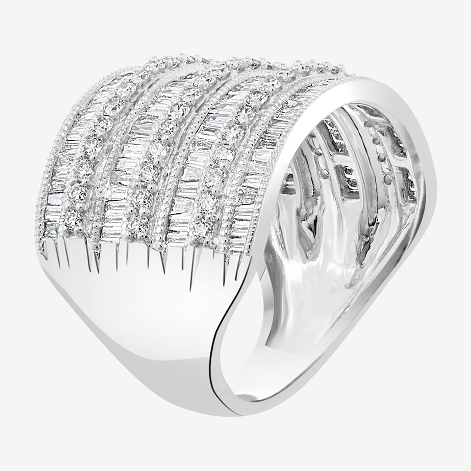 Effy Final Call Womens 1 1/2 CT. T.W. Natural Diamond 14K Gold Band