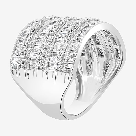Effy Final Call Womens 1 1/2 CT. T.W. Natural Diamond 14K Gold Band