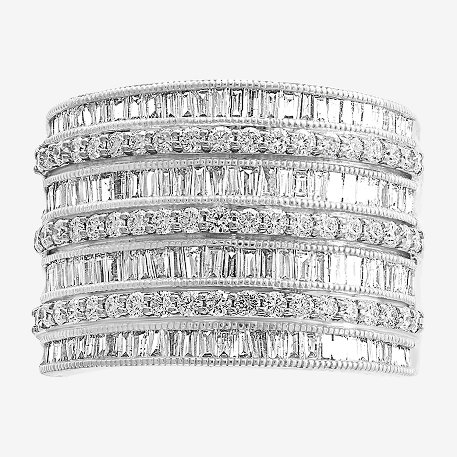Effy Final Call Womens 1 1/2 CT. T.W. Natural Diamond 14K Gold Band