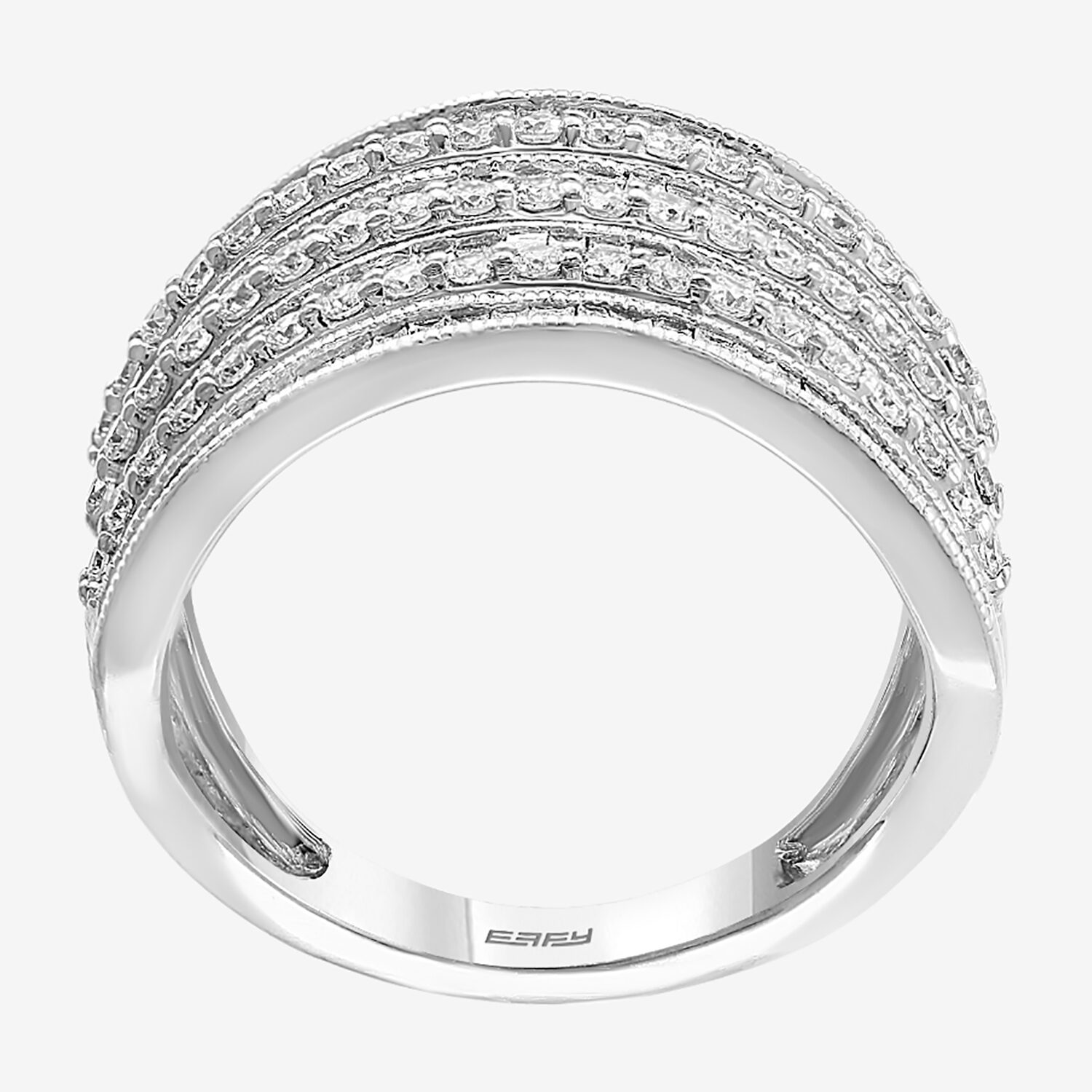 Effy Final Call Womens 1 1/2 CT. T.W. Natural Diamond 14K Gold Band