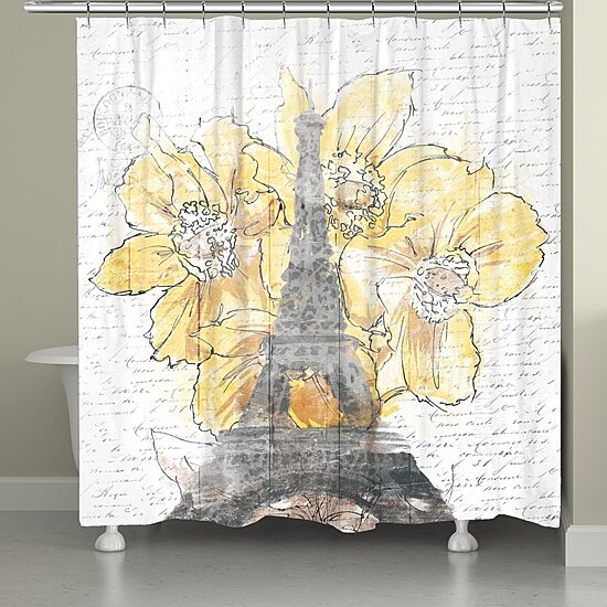 Laural Home Daffodil Blooms Shower Curtain