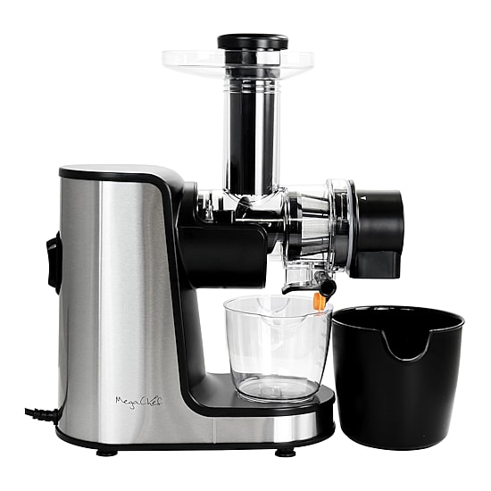 MegaChef Masticating Slow Juicer Extractor with Reverse Function, Cold Press Juicer Machine with Quiet Motor