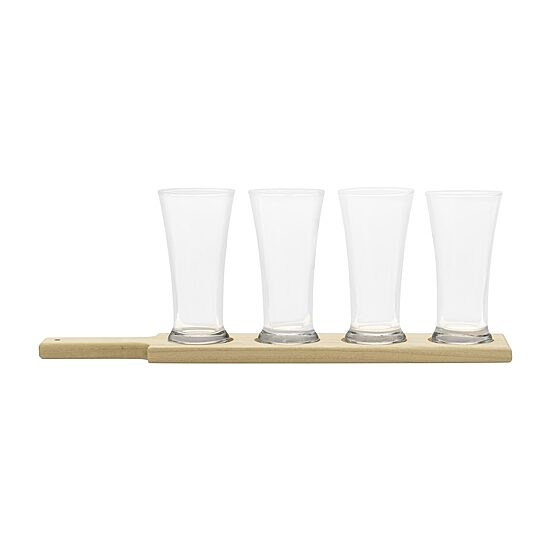 Houdini 5-pc. Beer Glass & Flight Board  Set