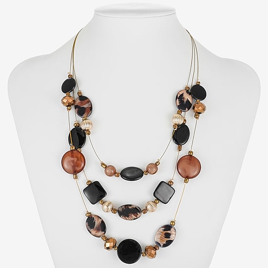 Mixit Gold Tone Illusion Necklace & Drop Earrings Womens 2-pc. Jewelry Set