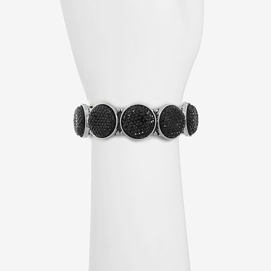 Mixit Womens Black Stretch Bracelet
