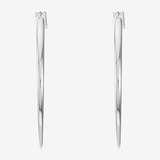 Liz Claiborne Womens 44.5mm Hypoallergenic Hoop Earrings
