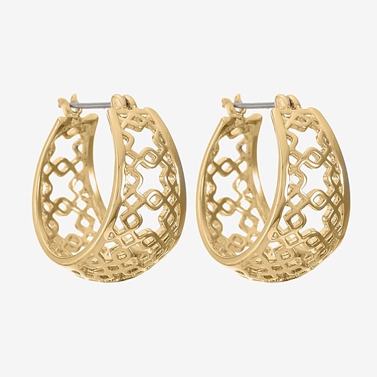 Liz Claiborne® Openwork Hoop Earrings