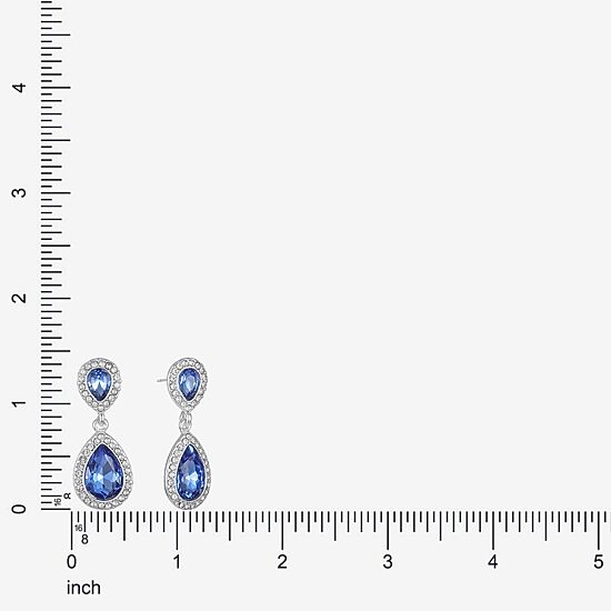 Monet Jewelry Silver Tone Womens Hypoallergenic Drop Earrings