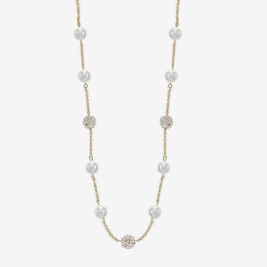Monet Jewelry Simulated Pearl Collar Necklace