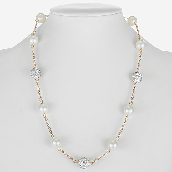 Monet Jewelry Simulated Pearl Collar Necklace