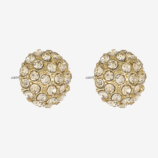 Monet® Pavé Ball Stud Earrings