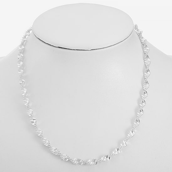 Liz Claiborne® Silver-Tone Textured Twist Necklace