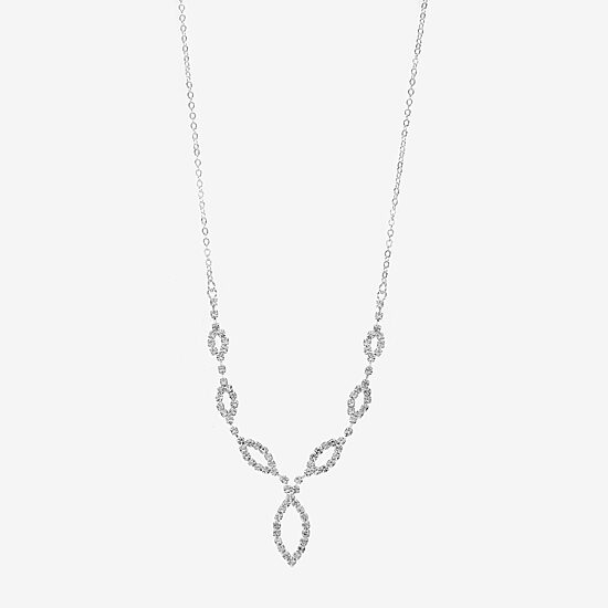 Monet Jewelry Timeless Silver Tone Womens 16 Inch Y Necklace