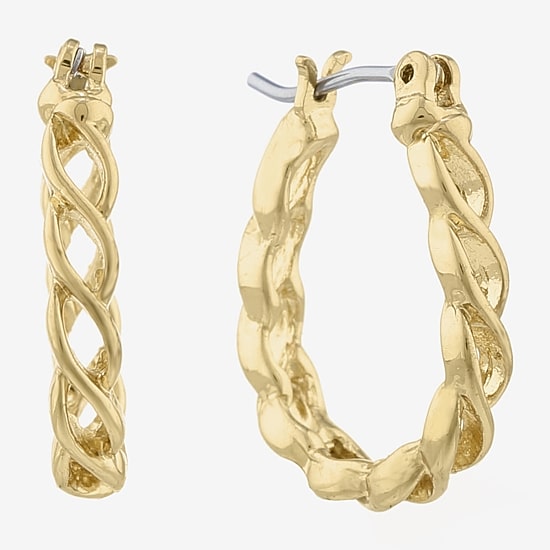 Liz Claiborne Womens 20.1mm Hypoallergenic Hoop Earrings