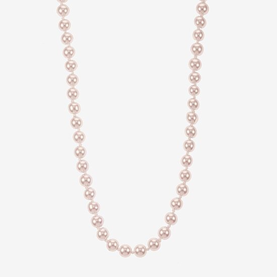 Monet Jewelry Womens Pink 18 Inch Collar Necklace