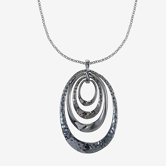 Liz Claiborne Pendant Necklace And Drop Earring Womens 2-pc. Jewelry Set
