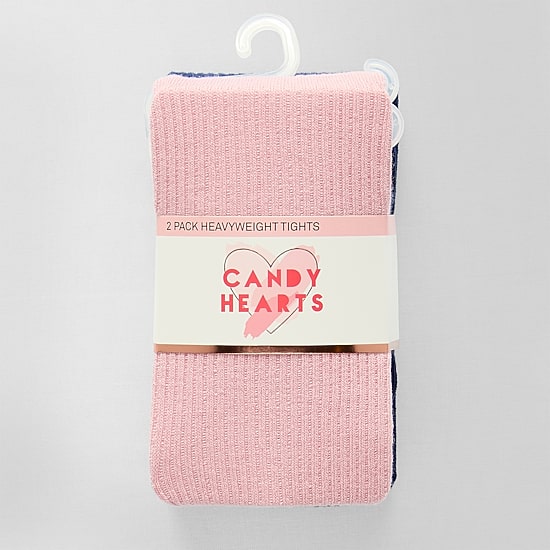 Candy Hearts Little & Big Kid Girls 2-pc. Tights