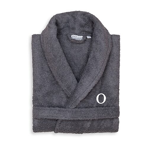 Linum Home Textiles Womens Long Length Long Sleeve Robe, Small-medium, Gray