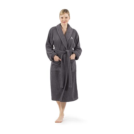 Linum Home Textiles Womens Terry Cloth Long Sleeve Long Length Robe