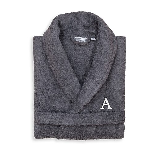 Linum Home Textiles Womens Long Length Long Sleeve Robe, Small-medium, Gray