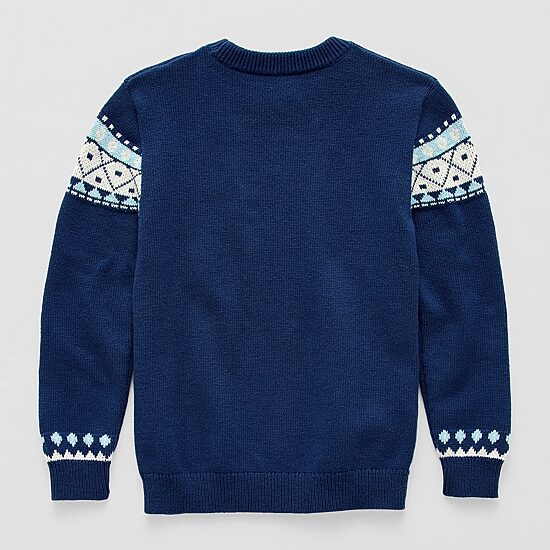 Thereabouts Little & Big Kid Boys Crew Neck Long Sleeve Pullover Sweater