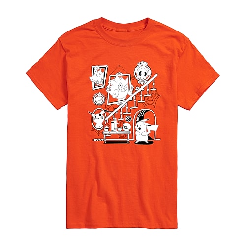Mens Short Sleeve Pokemon Halloween Graphic T-Shirt, Xx-large, Orange