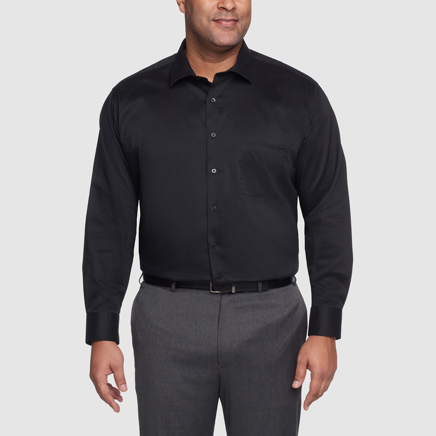 Van Heusen Mens Big and Tall Regular Fit Ultra Flex Wrinkle Free Long Sleeve Dress Shirt