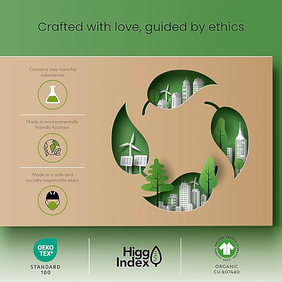 Purity Home 100% Organic Cotton Eco-Friendly & Lightweight Sheet Set & Pillowcases