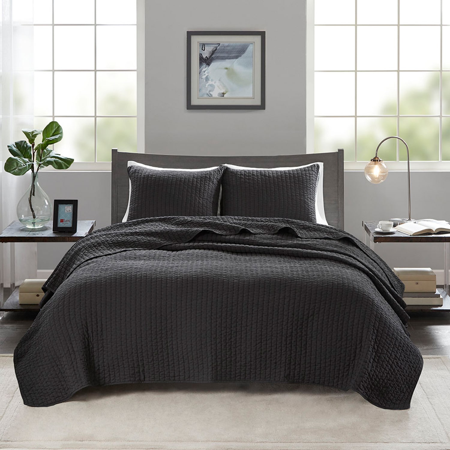 Madison Park Jaxson Antimicrobial Treated 3-Pc Quilt Set