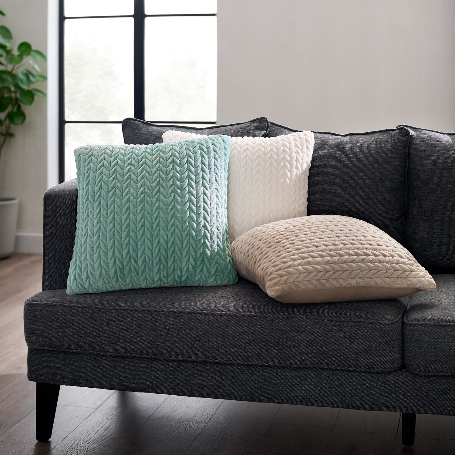 Fieldcrest Faux Mink 14x20 Lumbar Pillow