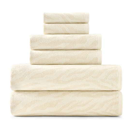 Fieldcrest Oversized Zebra Textured Bath Towel - JCPenney