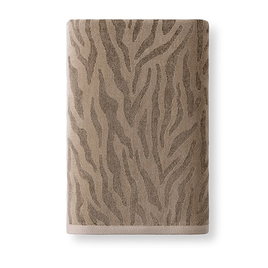 Fieldcrest Oversized Zebra Textured Bath Towel
