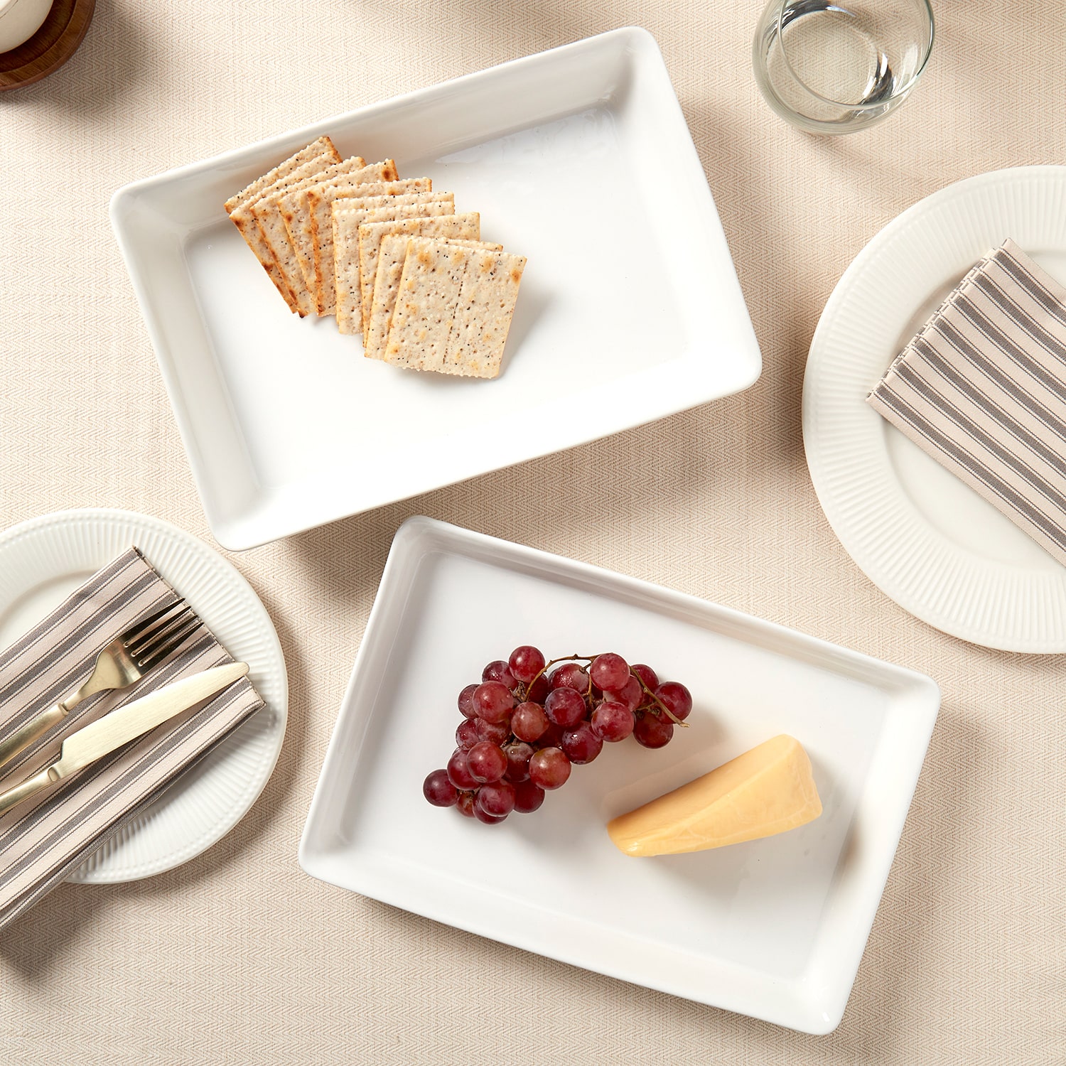 Denmark Ceramic 2-pc. Serving Platter Set