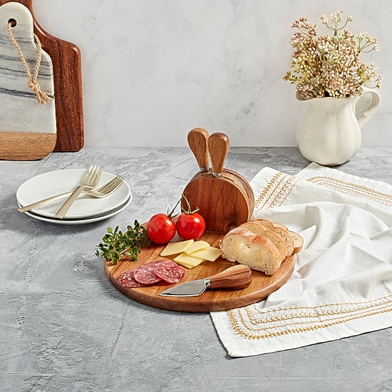 Gallery 5-pc. Wood Cheese Board Set