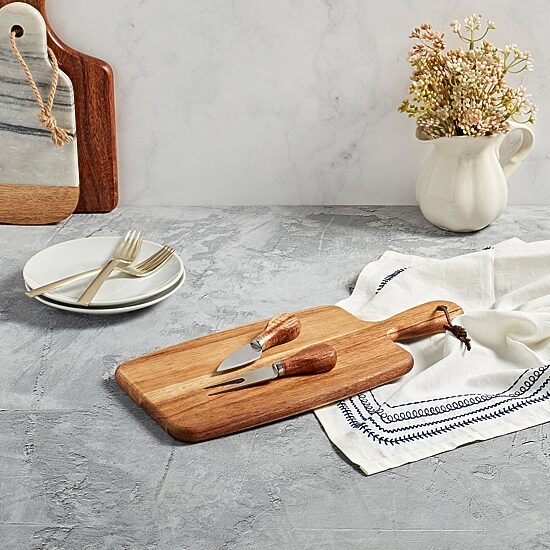 Gallery 3-pc. Wood Cheese Board Set