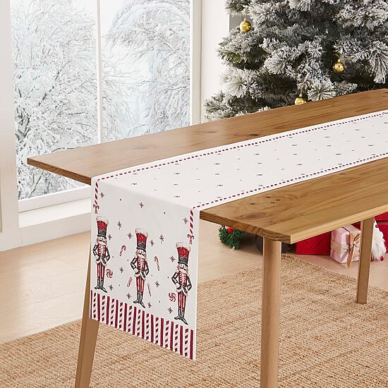 Avanti Nutcracker Candy Holiday Table Runner