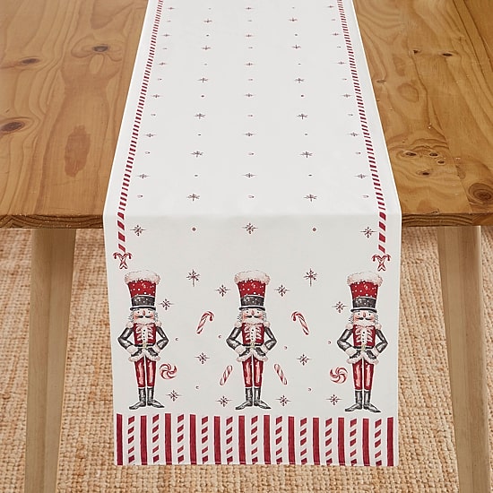 Avanti Nutcracker Candy Holiday Table Runner