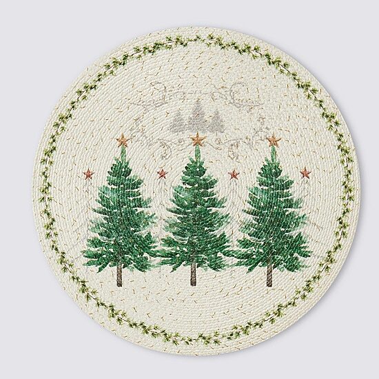 Avanti Trees Holiday Round 4-pc. Placemat