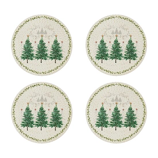 Avanti Trees Holiday Round 4-pc. Placemat