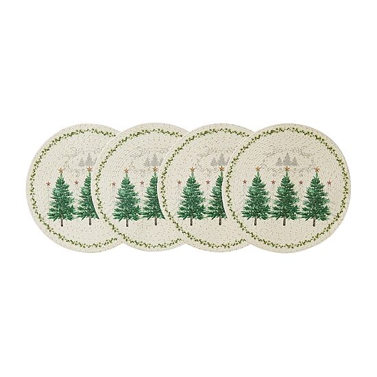 Avanti Trees Holiday Round 4-pc. Placemat