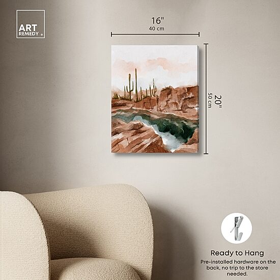 ART REMEDY® "Hot Springs In June" Giclee Nature And Landscape Canvas Art