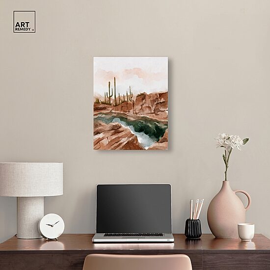 ART REMEDY® "Hot Springs In June" Giclee Nature And Landscape Canvas Art