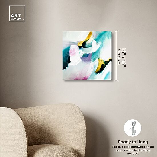 ART REMEDY® "Still Violas Ii" Giclee Abstract Canvas Art