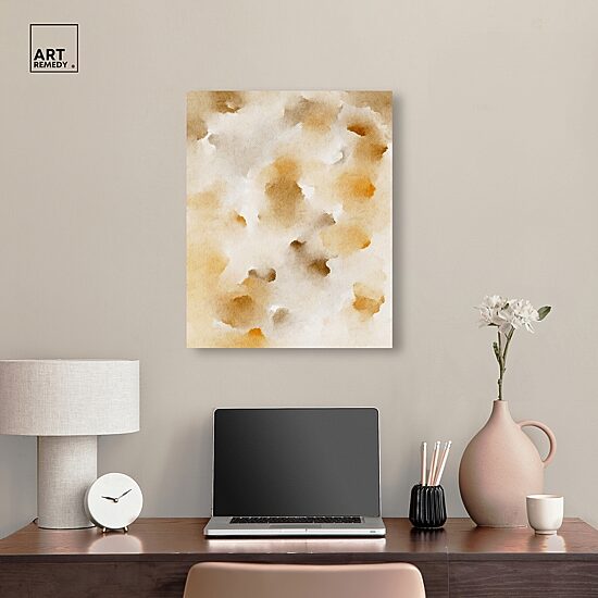 ART REMEDY® "Pearls And Amber" Giclee Abstract Canvas Art